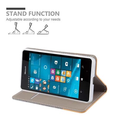 Nokia Lumia 950 lommebokdeksel etui (grå)