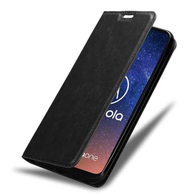 Motorola ONE VISION lommebokdeksel case (svart)