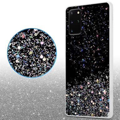 Samsung Galaxy S20 PLUS Silikondeksel Glitter (svart)