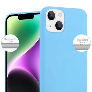 Deksel iPhone 14 Silikon cover (blå)