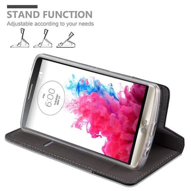 LG G3 lommebokdeksel etui (grå)