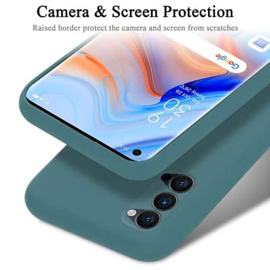 Oppo Reno4 PRO silikondeksel case (Grønn)