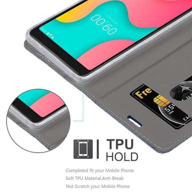 WIKO Y60 lommebokdeksel etui (blå)