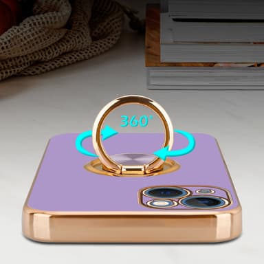 iPhone 14 silikondeksel case (lilla)