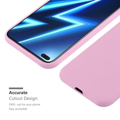 Deksel Realme 6 PRO Silikon cover (rosa)