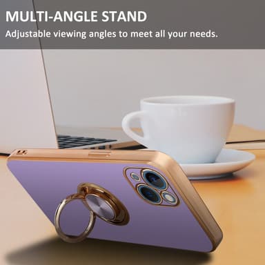 iPhone 14 silikondeksel case (lilla)