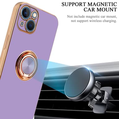 iPhone 14 silikondeksel case (lilla)