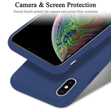 iPhone XS MAX silikondeksel case (blå)