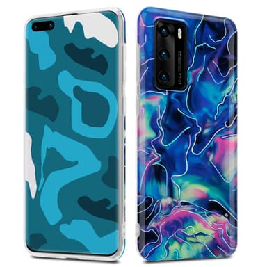 Huawei P40 lommebokdeksel etui (blå)