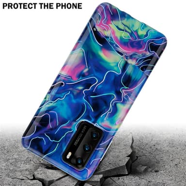 Huawei P40 lommebokdeksel etui (blå)