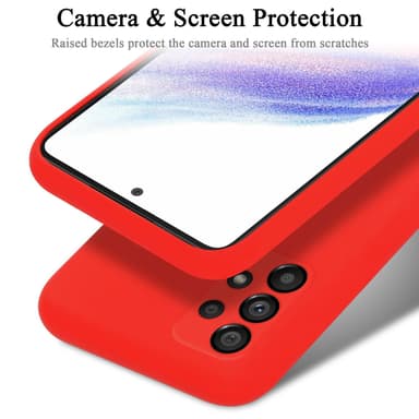Samsung Galaxy A53 5G silikondeksel case (rød)