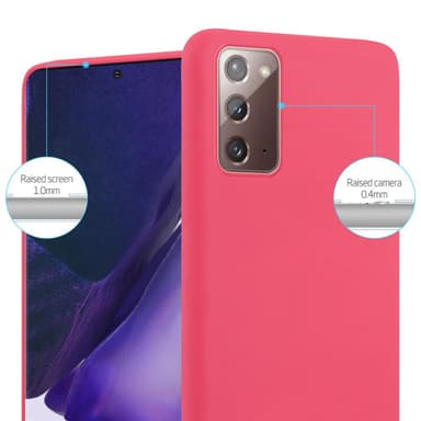 Deksel Samsung Galaxy NOTE 20 Silikon cover (rød)