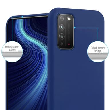 Deksel Honor X10 Silikon cover (blå)
