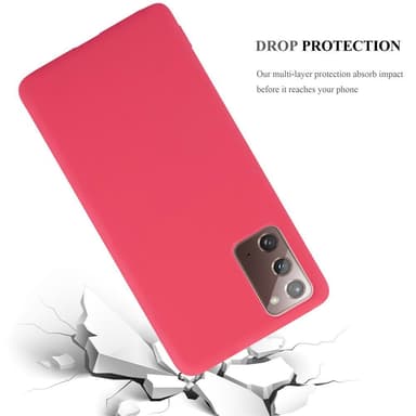 Deksel Samsung Galaxy NOTE 20 Silikon cover (rød)