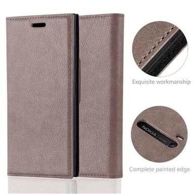Nokia Lumia 920 lommebokdeksel case (brun)