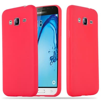 Deksel Samsung Galaxy J3 2016 Silikon cover (rød)