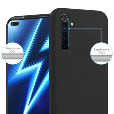 Deksel Realme 6 PRO Silikon cover (svart)