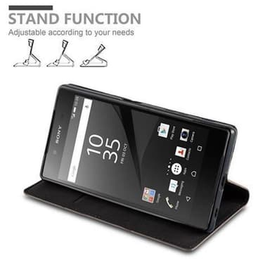 Sony Xperia Z5 lommebokdeksel case (brun)