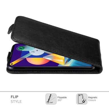 Samsung Galaxy A11 / M11 deksel flip cover (svart)