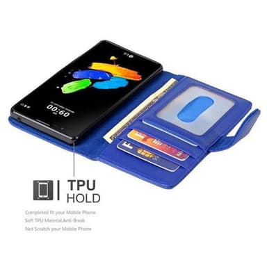 LG K8 2016 lommebokdeksel case (blå)