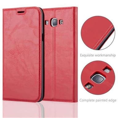 Samsung Galaxy A8 2015 lommebokdeksel case (rød)
