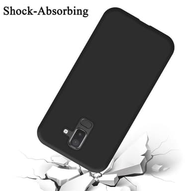 Samsung Galaxy A6 PLUS 2018 silikondeksel case (svart)