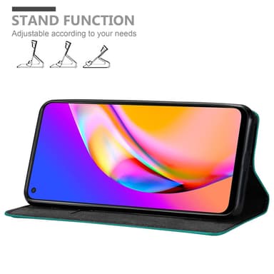 Oppo A94 5G lommebokdeksel case (turkis)