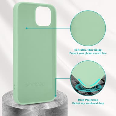 iPhone 14 silikondeksel case (grønn)
