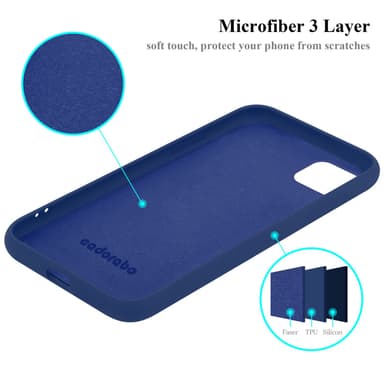 Samsung Galaxy A22 5G silikondeksel case (blå)