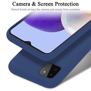 Samsung Galaxy A22 5G silikondeksel case (blå)