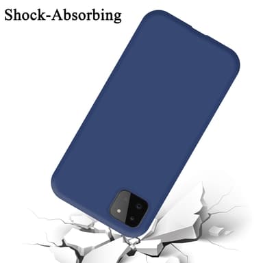 Samsung Galaxy A22 5G silikondeksel case (blå)