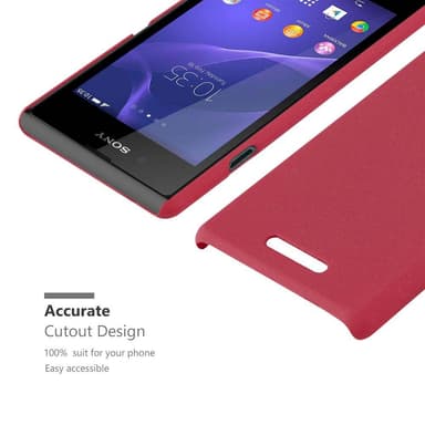Sony Xperia E3 Hardt Deksel Cover (rød)