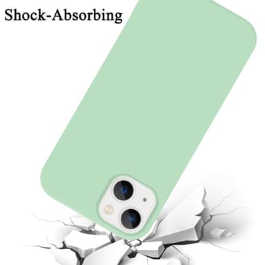 iPhone 14 silikondeksel case (grønn)