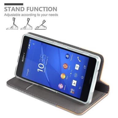 Sony Xperia Z3 COMPACT lommebokdeksel etui (grå)