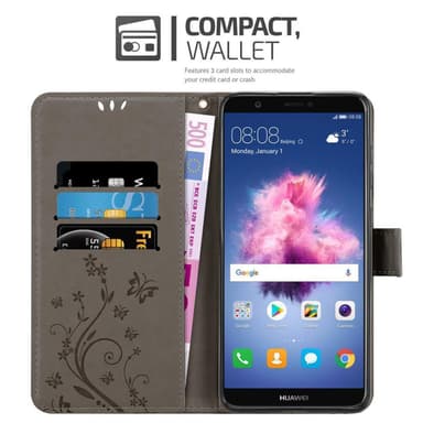 Huawei P SMART 2018 / Enjoy 7S lommebokdeksel Blomster