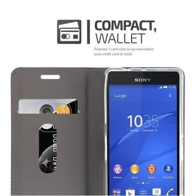 Sony Xperia Z3 COMPACT lommebokdeksel etui (grå)