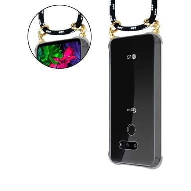 LG G8 ThinQ Deksel med Halskjede (svart)