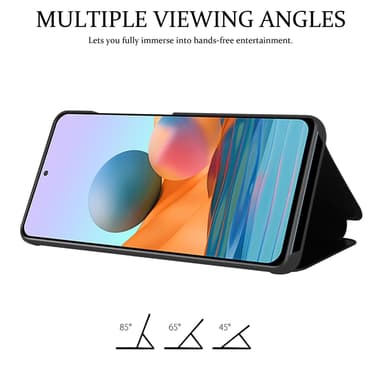 Xiaomi RedMi NOTE 10 PRO lommebokdeksel etui (svart)