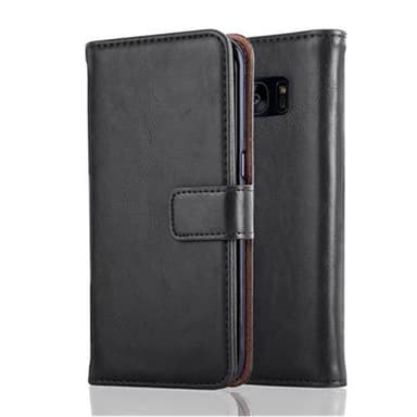 Samsung Galaxy S7 EDGE lommebokdeksel etui (svart)