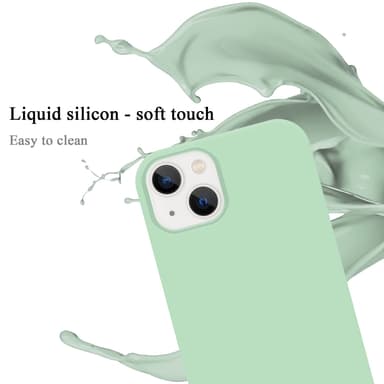 iPhone 14 silikondeksel case (grønn)