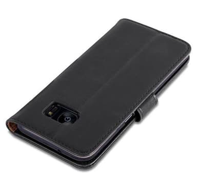 Samsung Galaxy S7 EDGE lommebokdeksel etui (svart)