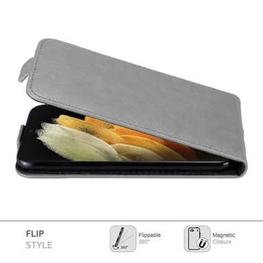 Samsung Galaxy S21 ULTRA deksel flip cover (grå)