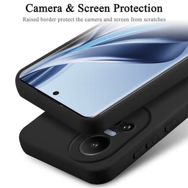 OPPO Reno 10 5G / 10 Pro 5G silikondeksel case (Svart)