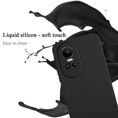 OPPO Reno 10 5G / 10 Pro 5G silikondeksel case (Svart)