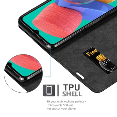 Samsung Galaxy M33 5G lommebokdeksel case (svart)