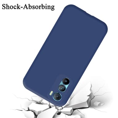 Motorola EDGE 30 silikondeksel case (blå)