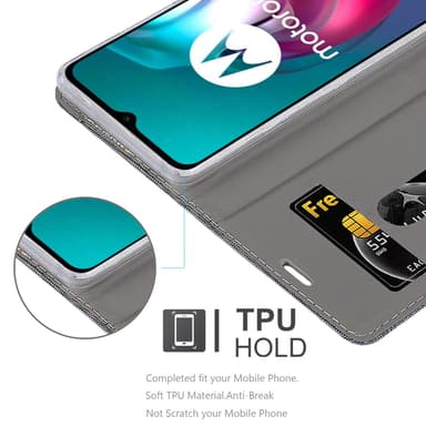 Motorola MOTO G10 / G30 lommebokdeksel etui (grå)