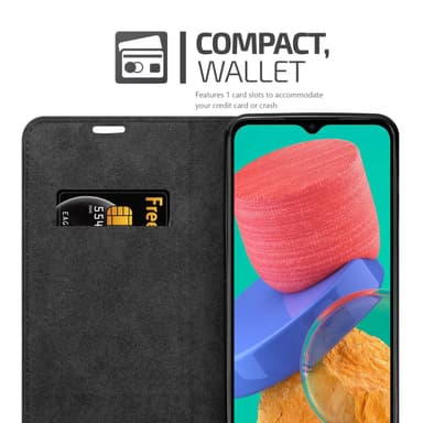 Samsung Galaxy M33 5G lommebokdeksel case (svart)
