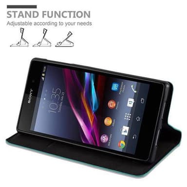Sony Xperia Z1 lommebokdeksel case (turkis)