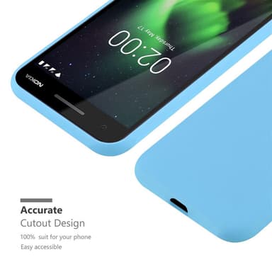 Deksel Nokia 2.1 Silikon cover (blå)